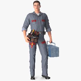 Locksmith Standing Pose 3D model